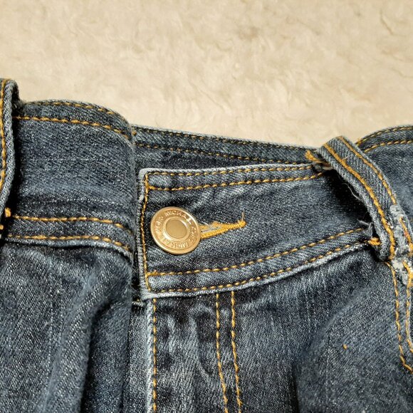 Michael Kors Woman's Blue Zipper Pockets Boot Cut Jeans Size: 4 - Picture 11 of 12